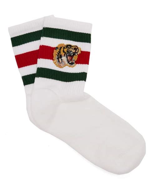 gucci tiger socks|gucci embroidered tiger socks.